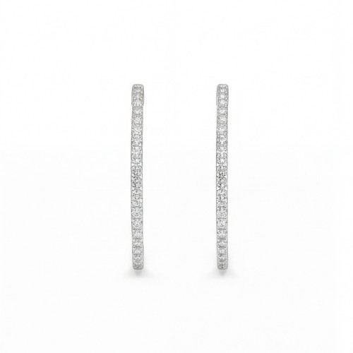 Orbita - Argolas de eternidade com detalhes em moissanite