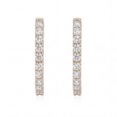 Pristine - Argolas huggie pequenas em moissanite
