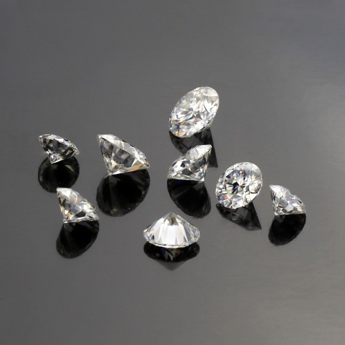 Pedras de moissanite soltas - Talhe redondo