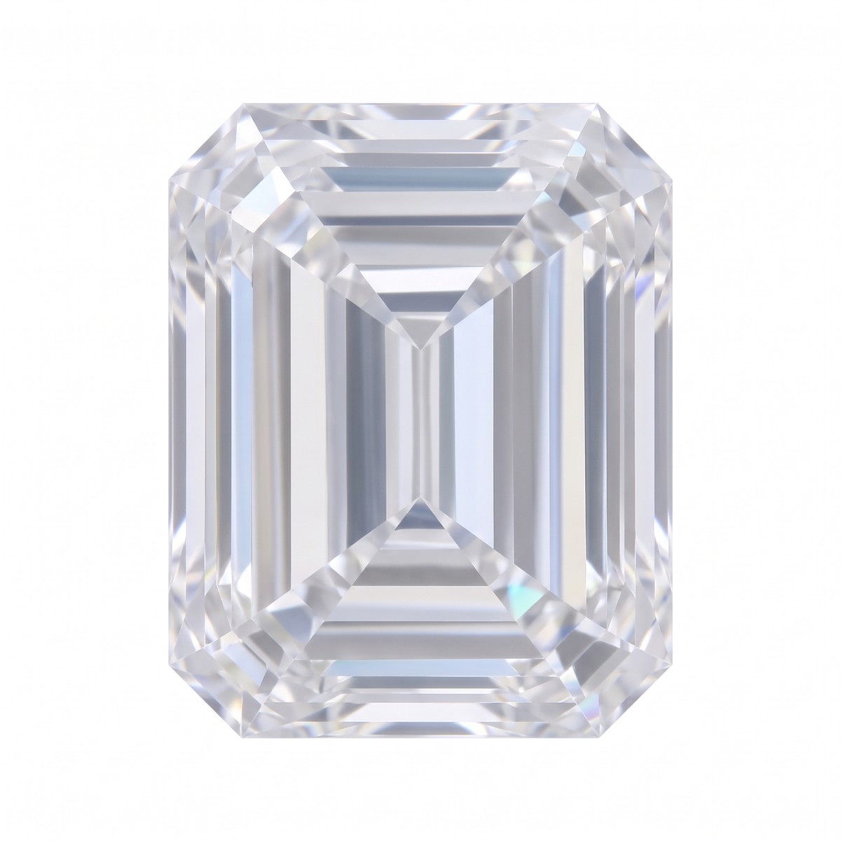 Pedras de moissanite soltas - talhe esmeralda