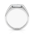 Portraitix - Anel para homem com moissanite em talhe portrait