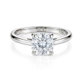 Elara - Anel solitário de moissanite de talhe almofada | My Moissanite