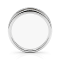 Estrella - Anel de linhas cruzadas com moissanite
