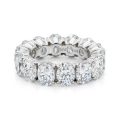 Daphne - Anel de memória completa em moissanite de talhe oval