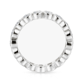 Orbella - Anel de eternidade com moissanite cravada em bisel