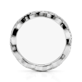 Seraph - Anel de eternidade em moissanite com design pavé entrelaçado