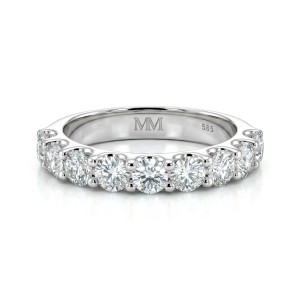 Evertina - Anel de eternidade com moissanite
