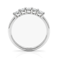 Quintella - Anel de aniversário em moissanite com 5 pedras
