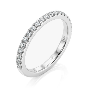 Starlet - Anel de eternidade com moissanite
