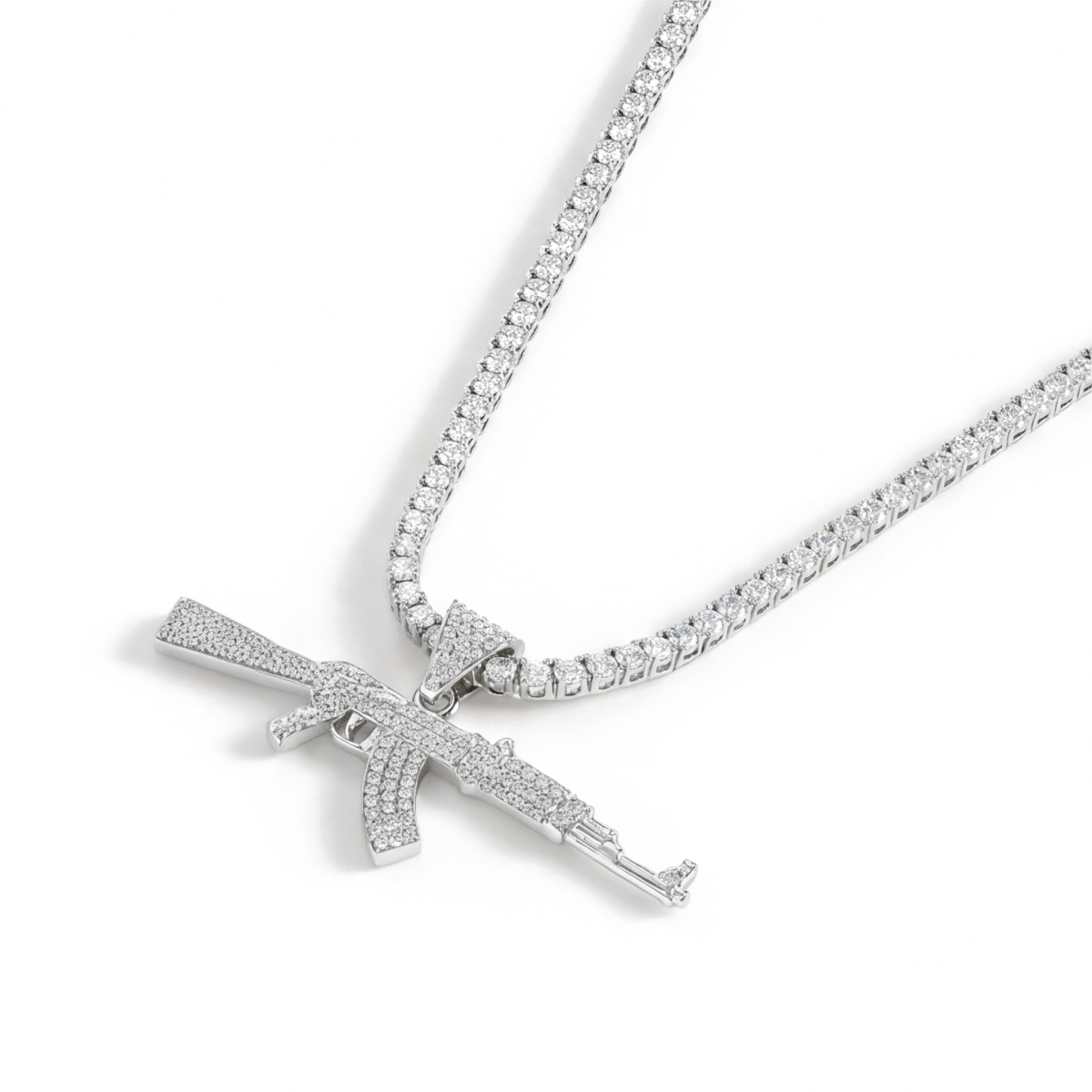 Valor - Pendente AK-47 com moissanite