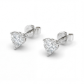 Allure - Brincos em moissanite com talhe coração