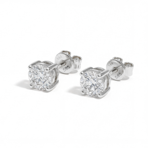 Nova - Brincos de espigão com moissanite