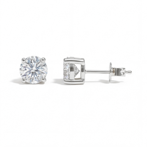 Nova - Brincos de espigão com moissanite
