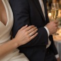 Ondine - Anel em moissanite oval com conjuntos de pedras navette nos ombros