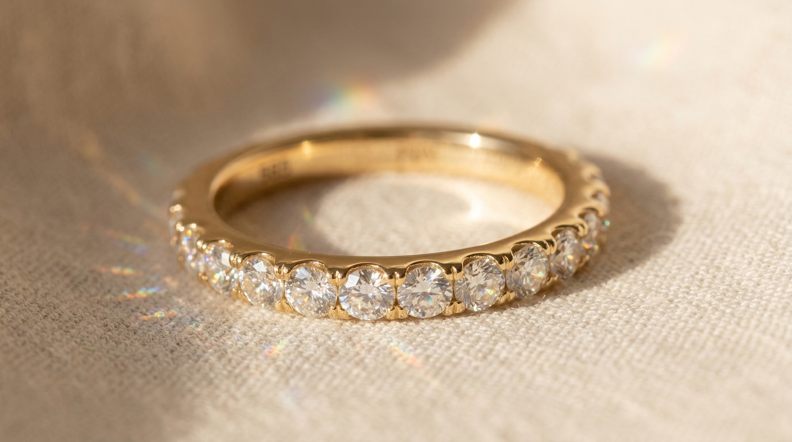 Brilho da moissanite
